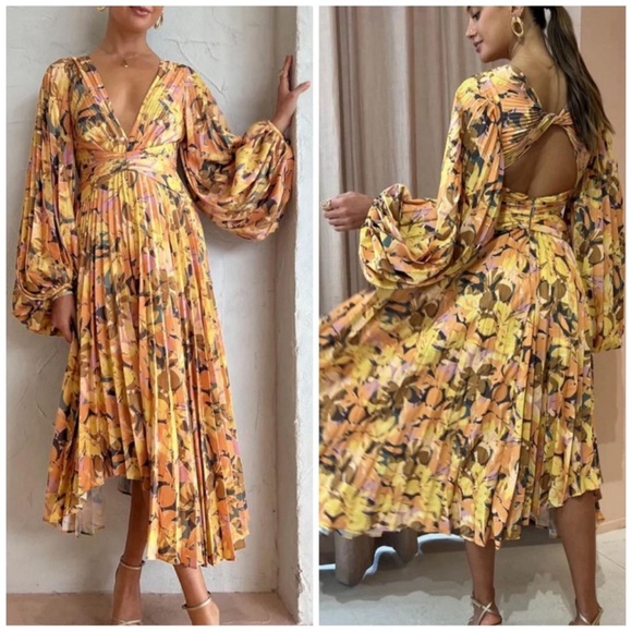 Acler Palms Dress in Kaleidoscope Floral, New with Tags - Picture 1 of 11